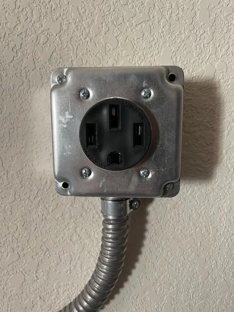NEMA 14-50 outlet installed for Electrical Panel Upgrade in Delaware