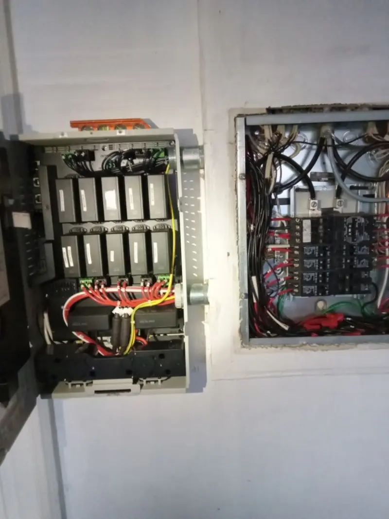 Electrical panel upgrade completed for Security Camera Wiring in Delaware
